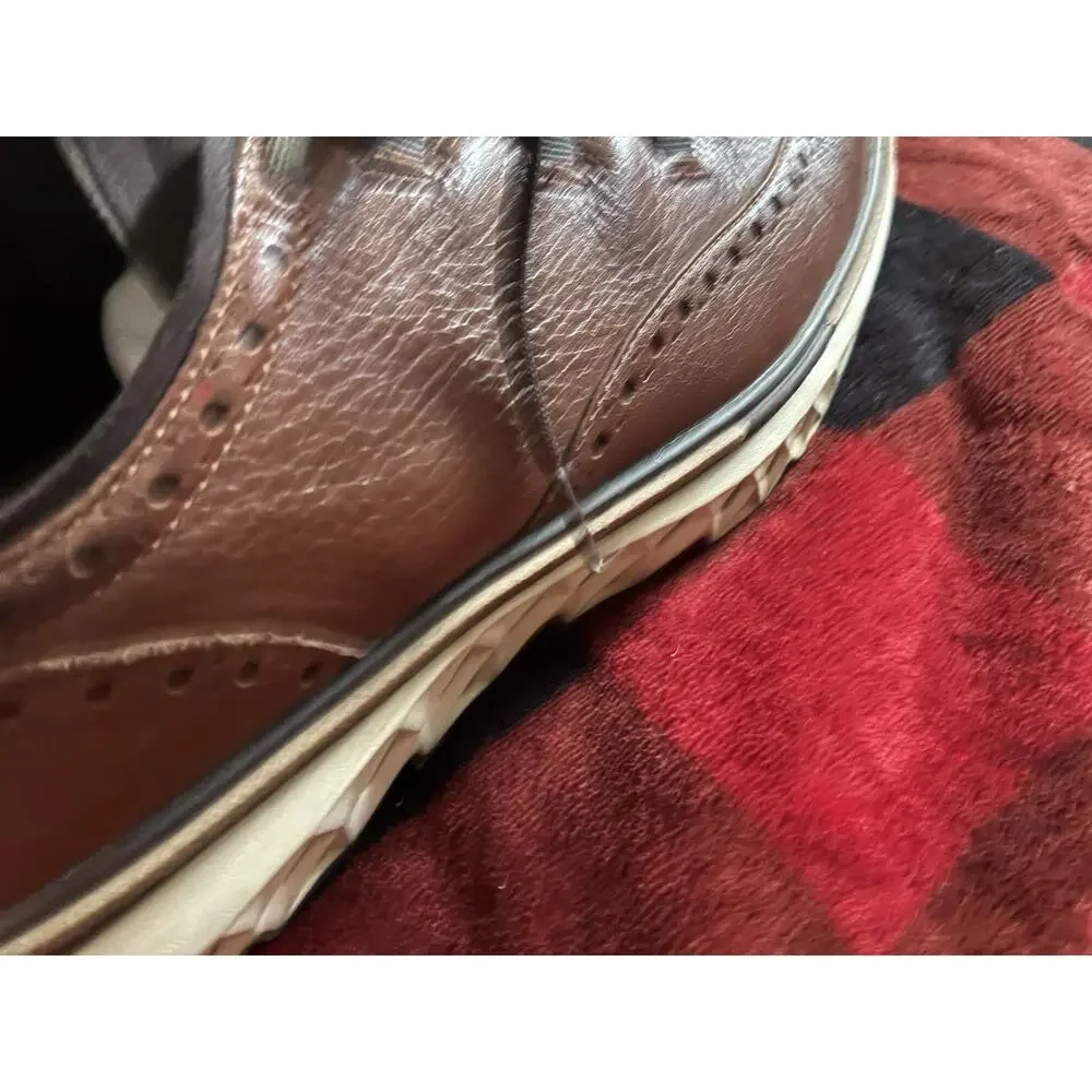 Cole Haan Men’s Brown Leather zerogrand Wingtip Oxford size 11